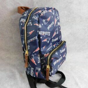 Foco NFL Football New England Patriots Mini Sport Backpack Purse Blue Adjustable